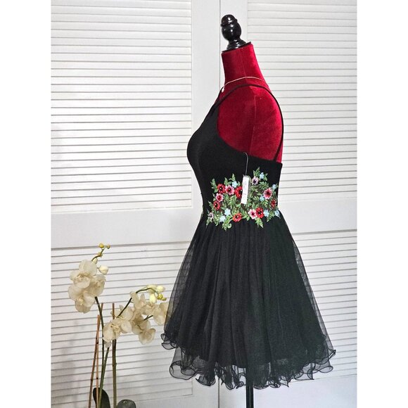 NWT Blondie Nites Stacy Sklar Dress 3 Embroidered Floral Fairycore Sz 7 169 - Picture 4 of 14